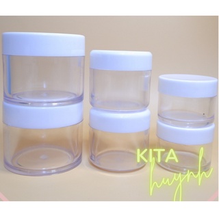 Hủ Nhựa Chiết Mỹ Phẩm Du Lich Lưu Trữ Tiện Dụng 20gr 30gr 50gr Hộp Nhựa Cứng Cao Cấp