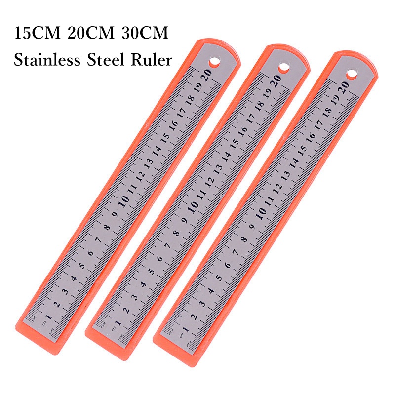 Thước Kẻ Bằng Thép Không Gỉ 15CM 20CM 30CM Chất Lượng Cao