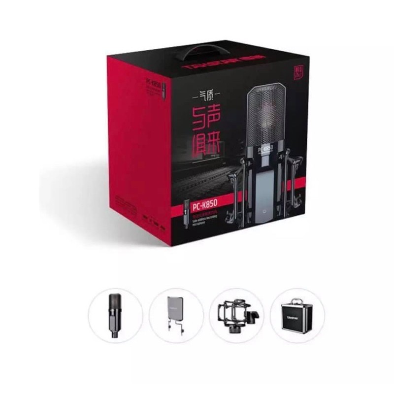 Mic PC K850 ⚡FREESHIP⚡ Cao Cấp Chuyên Nghiệp .Micro Thu Âm Takstar PC K850 Hát Livestream , Thiết Kế Cực Đẹp