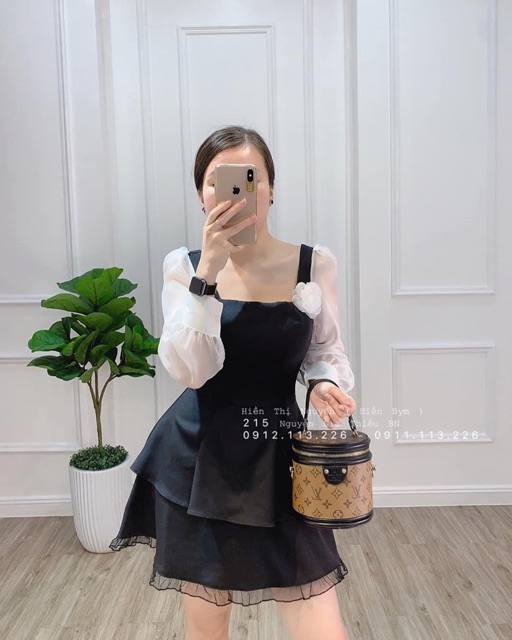 VÁY TAY PHA VOAN KÈM TAG HOA SIÊU XINH | BigBuy360 - bigbuy360.vn