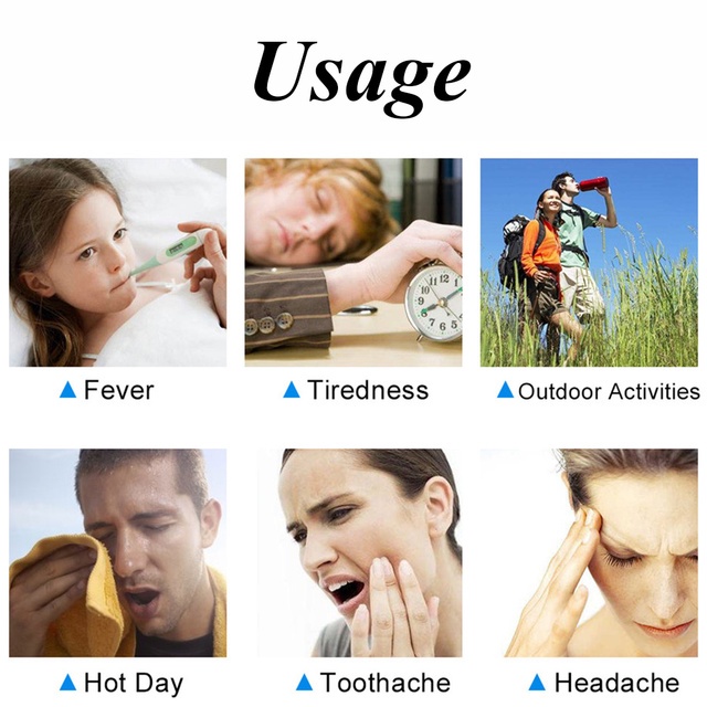 Bộ 2 miếng gel dán làm mát họa tiết trái cây ngọt ngào nhỏ gọn tiện dụng cho mùa hè