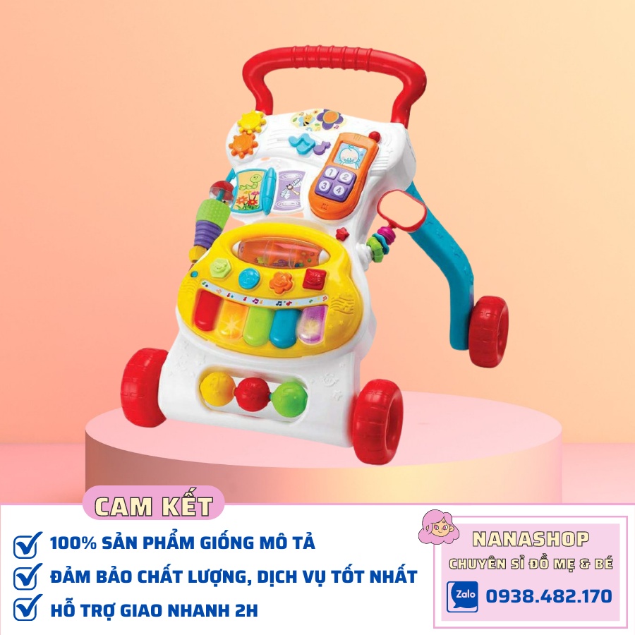 Xe tập đi đa năng có bàn nhạc Winfun 0804 chính hãng