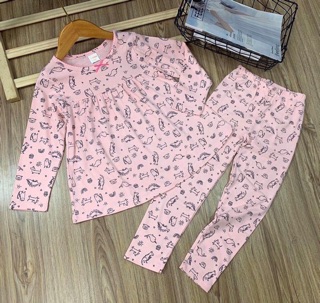 Bộ dài tay bé gái size đại