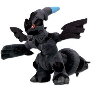Banpresto Official Black & White Plush 11" Zekrom 2010  (Black)