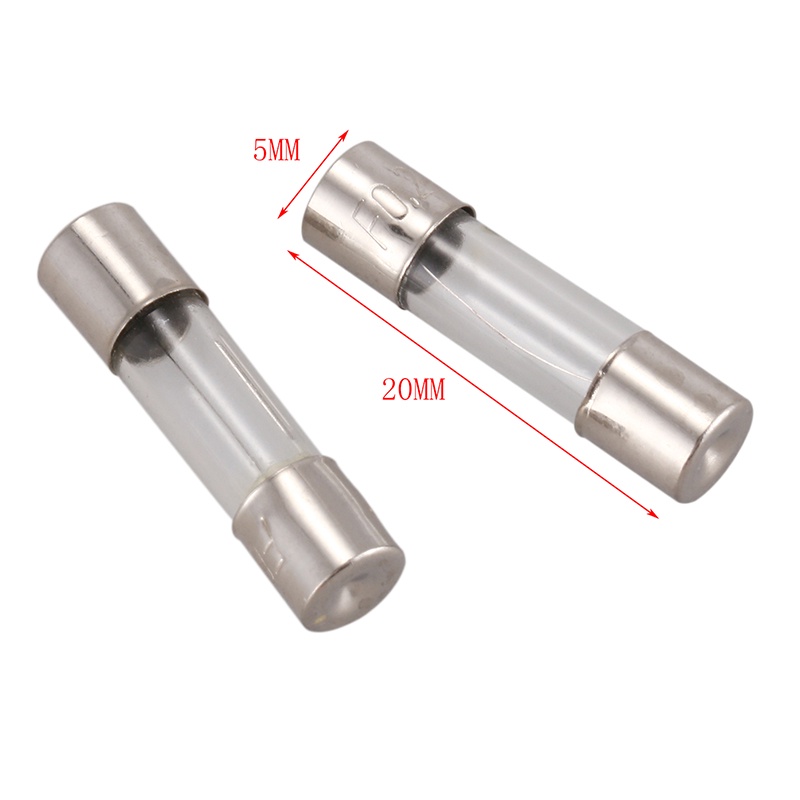 10 Cầu Chì Thủy Tinh Thổi Nhanh 250V 0.2A 200mA 5Mmx20Mm