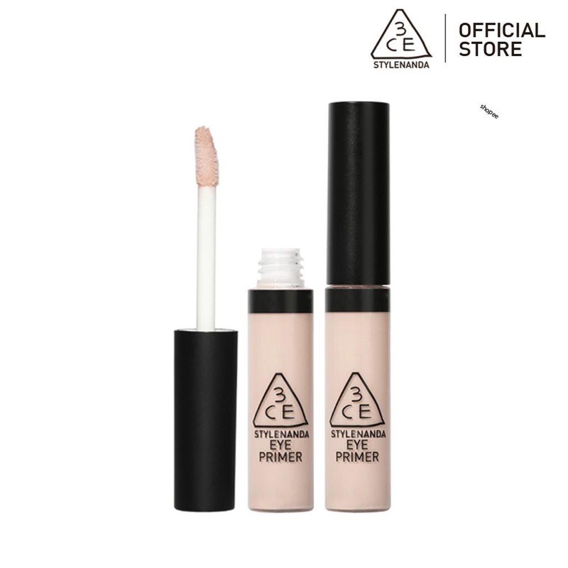 Kem lót che khuyết điểm mắt 3CE Eye Primer giữ cho lớp phấn mắt được bền màu và lên màu đẹp chuẩn