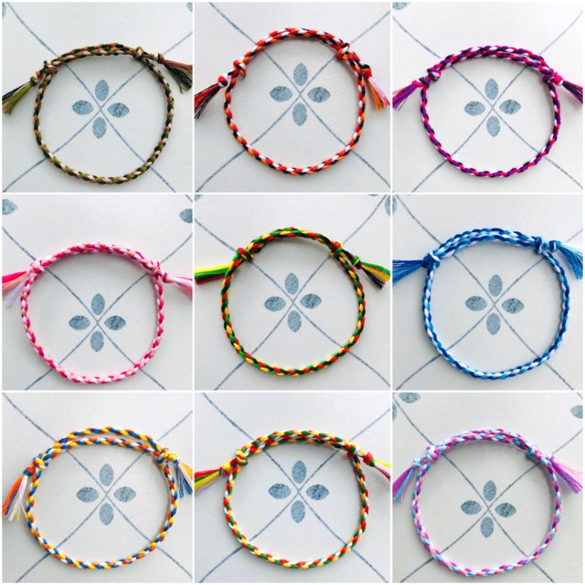 Vòng chỉ mix màu dây rút