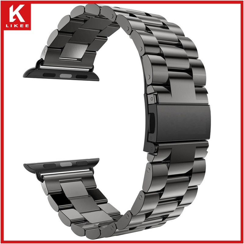 Dây Đồng Hồ Bằng Thép Không Gỉ 38mm 44mm 42mm 41mm 45mm Dành Cho IWatch Series 7 se 6 5 4 3 38mm