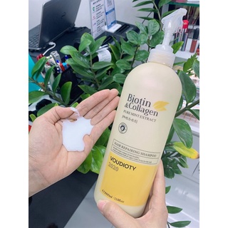 COMBO BIOTIN&COLLAGEN VÀNG 1000ML (tặng kèm ủ Karseell)