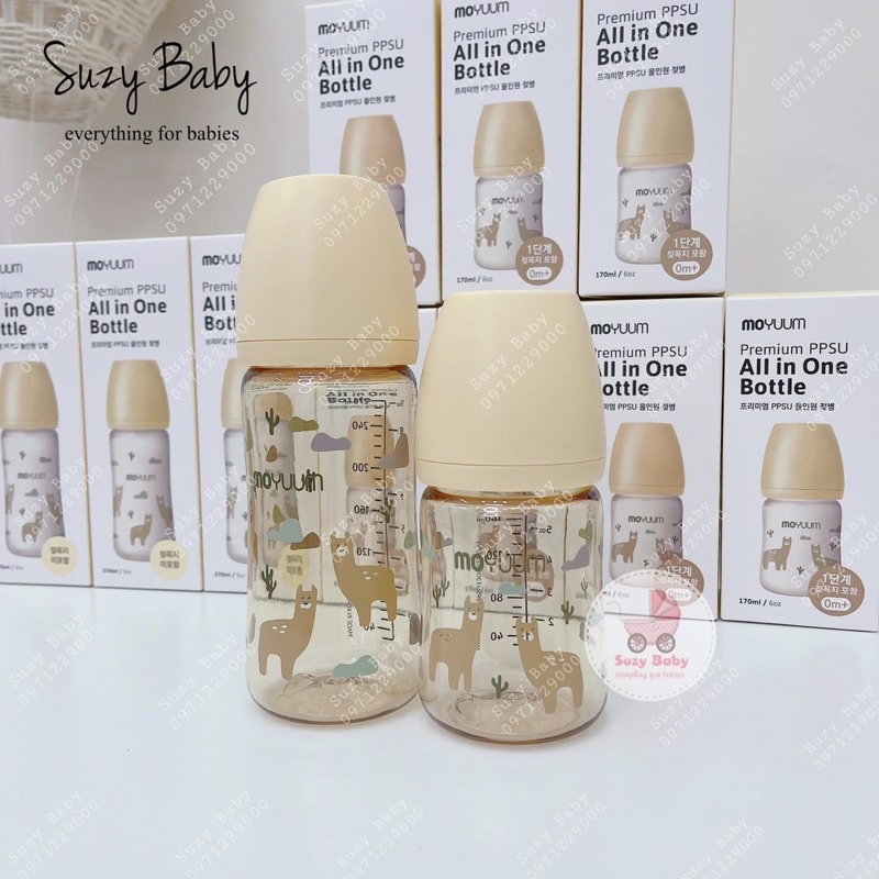Bình sữa Moyuum Lạc Đà Vàng, Moyuum Llama edition bản 2022 mới nhất