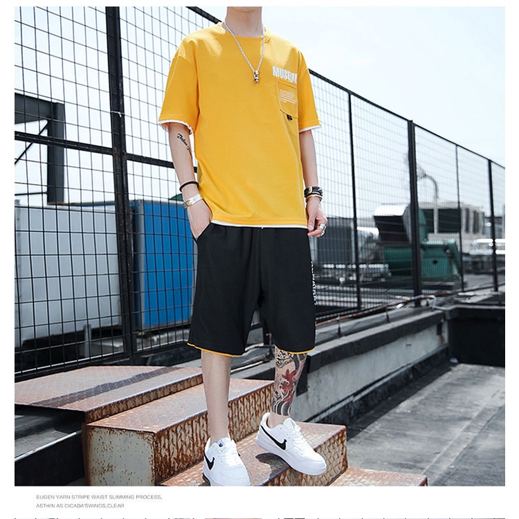 Bộ quần áo thun cotton nam thể thao Familylove – Set MUSEUM