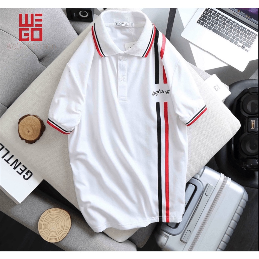 Áo thun nam phối sọc classic, Vải cotton mềm mịn cao cấp, kiểu dáng sang trọng lịch lãm [NEW UNISEX]