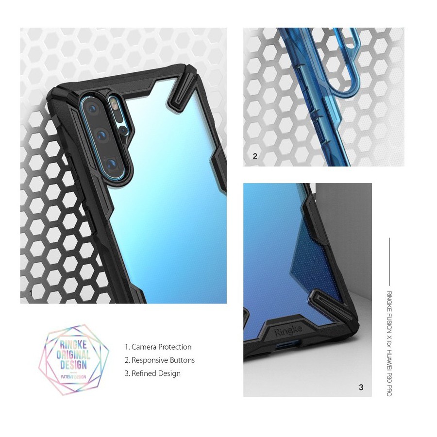 Huawei P30 /P30 Pro/Mate 20/Mate 20 pro TPU+PC Transparent Shock Resistance Protective Bumper Back Cover