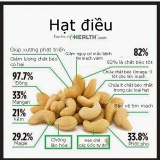 5kg hạt điều rang muối 500g/gói giá cực rẻ thơm