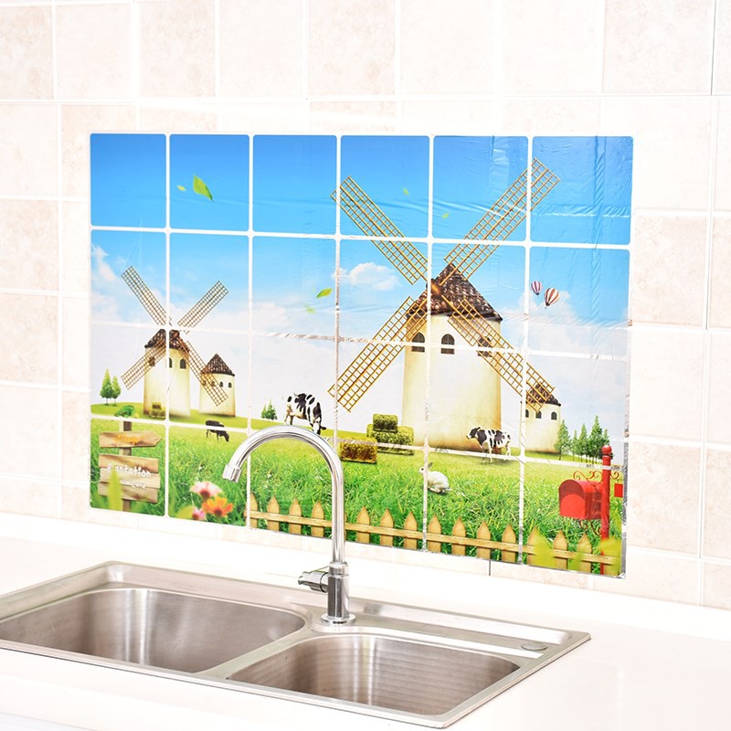 Giấy dán tường chống thấm nước chống dầu mỡ dành cho nhà bếp