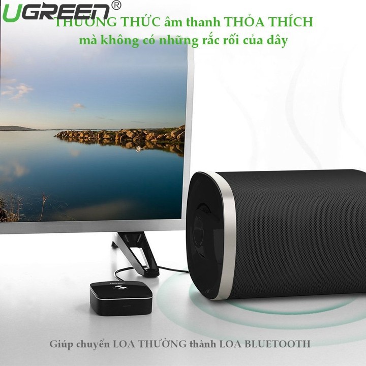 Thiết Bị Nhận Bluetooth 5.0 Music Receiver Ugreen 30445, Dùng Cho Loa+Amply Chính Hãng