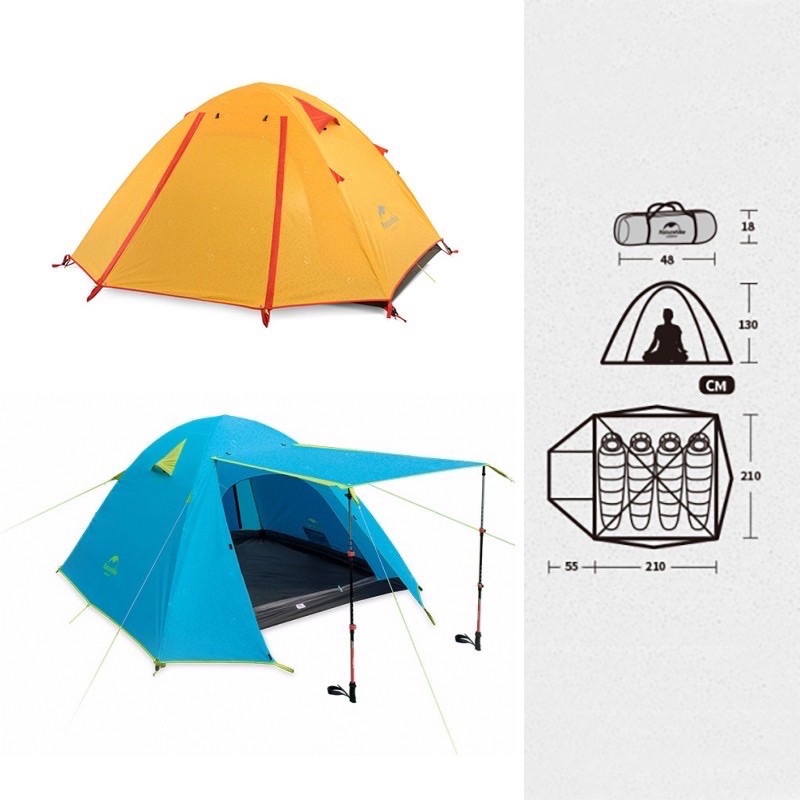 LỀU 4 NGƯỜI NATUREHIKE P-SERIES NH18Z044-P