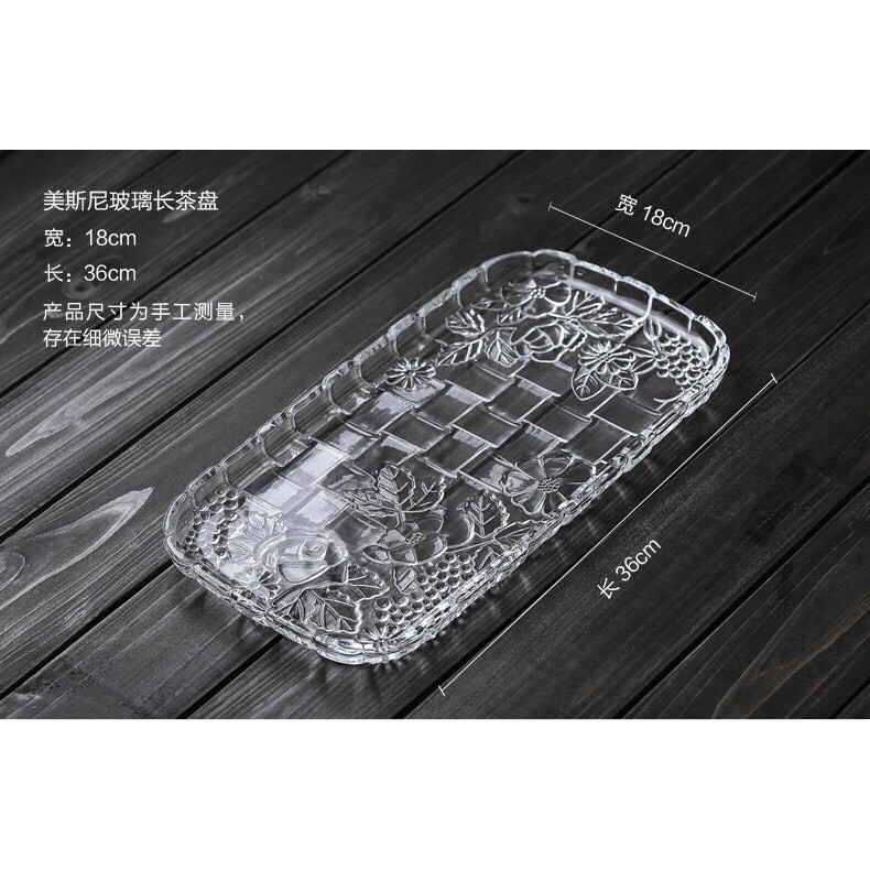 Khay thủy tinh chữ nhật