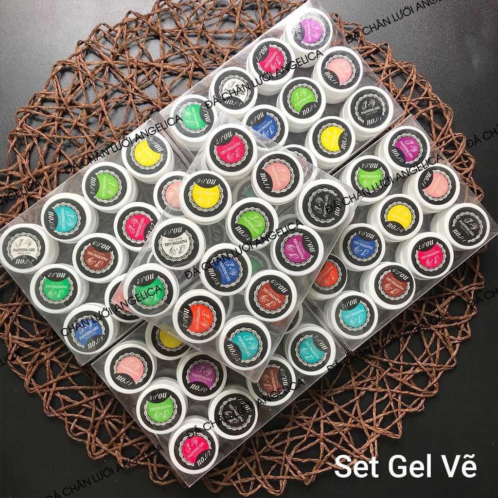 Set Sơn Gel Vẽ 12 Màu_Mã: SGV_ANGELICA