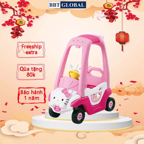 Xe chòi chân cho bé Z06/Z07 BBT Global, cho bé 1 đến 5 tuổi, Thiết kế Hello Kitty, nhập khẩu Hàn Quốc, âm nhạc vui nhộn