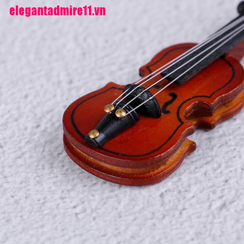 Đàn Violin Mini Bằng Gỗ Cho Nhà Búp Bê