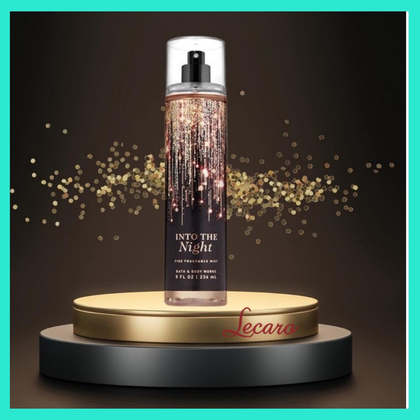 Body Mist  INTO THE NIGHT 236ML, Xịt Khử Mùi Toàn Thân, Nước Hoa Thơm Lâu, Nội Địa Trung LECARO