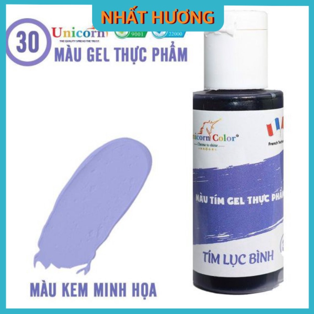 Màu Gel Tím Lục Bình Unicorn D30 28gr