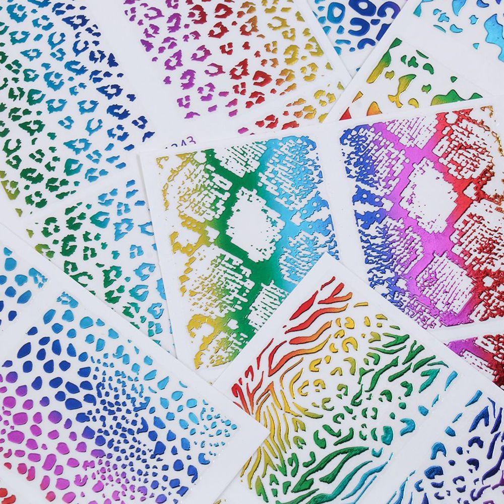 Miếng Dán Trang Trí Móng Tay 3D Bằng Kim Loại Thời Trang