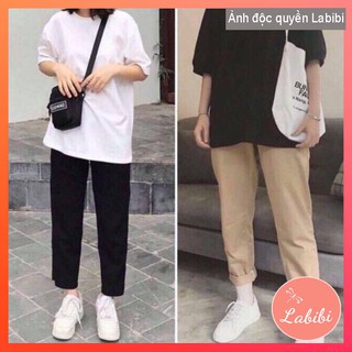 Quần Kaki Suông Sắn Ống basic đẹp Kitty32