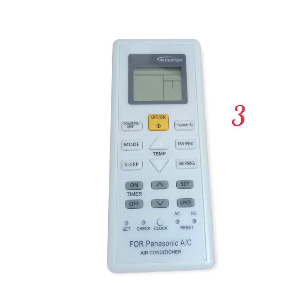 Điều khiển máy lạnh Panasonic nhiều loại  / Remote máy lạnh Panasonic