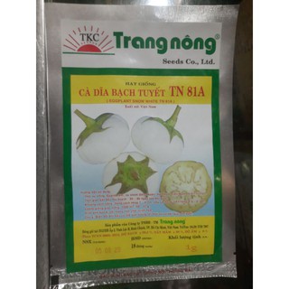 Hạt giống cà dĩa trắng bạch tuyết
