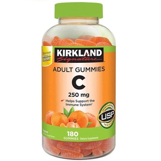 Kẹo dẻo bổ sung vitamin C Kirkland Adult Gummies C 250mg 180 viên - Hàng Mỹ