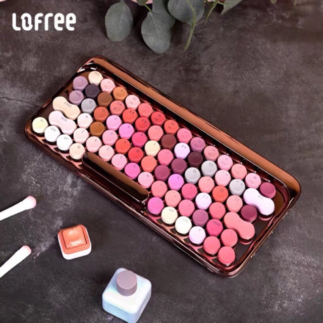 Bàn phím cơ Bluetooth Lofree màu Rose Bloom chính hãng (có thể mua combo bàn phím+chuột+máy tính)