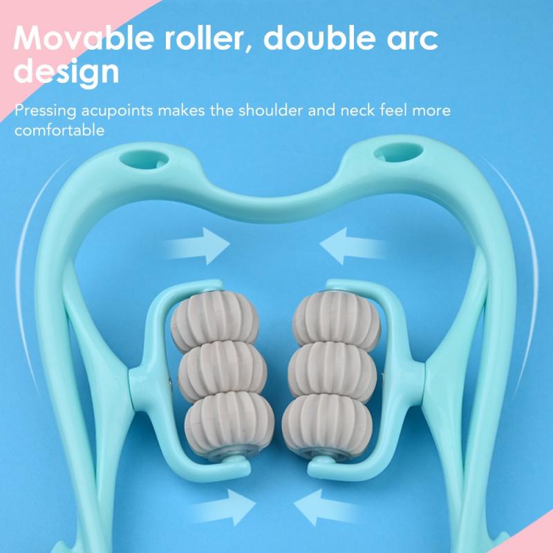 [HCM]Dụng Cụ Mát Xa Cổ/Vai/Cổ Cầm Tay Đa Năng Có Kẹp Tiện Dụng,Vai 6 Con Lăn Cầm Tay Giúp Giảm Áp Lực Tiện Dụng-GM-JZY-B