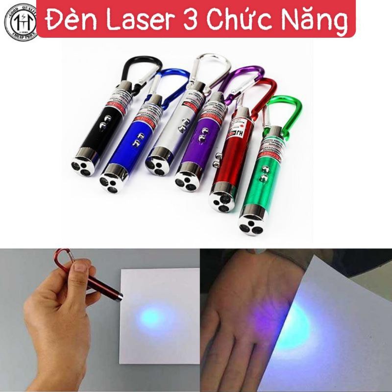 Đèn Laser 3 Chức Năng Có Móc Khóa