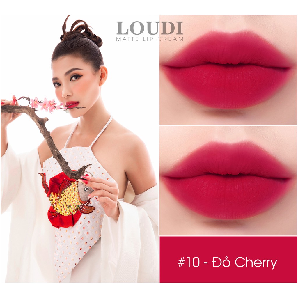 Son kem lì Loudi màu đỏ cherry 5g 2010ĐC chính hãng