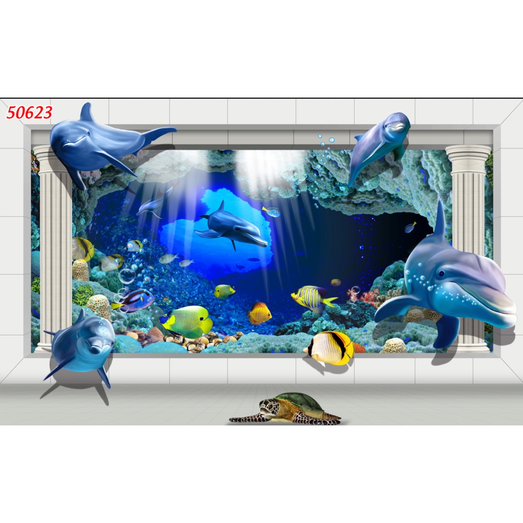 Tranh Dán Tường Phòng Trẻ Em Hoạt Hình Ngộ Nghĩnh Tặng Keo Và Dụng Cụ Dán