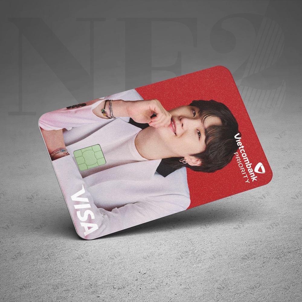 BTS x PLD - Decal Sticker Thẻ ATM  Miếng Dán Trang Trí NF2 Cards