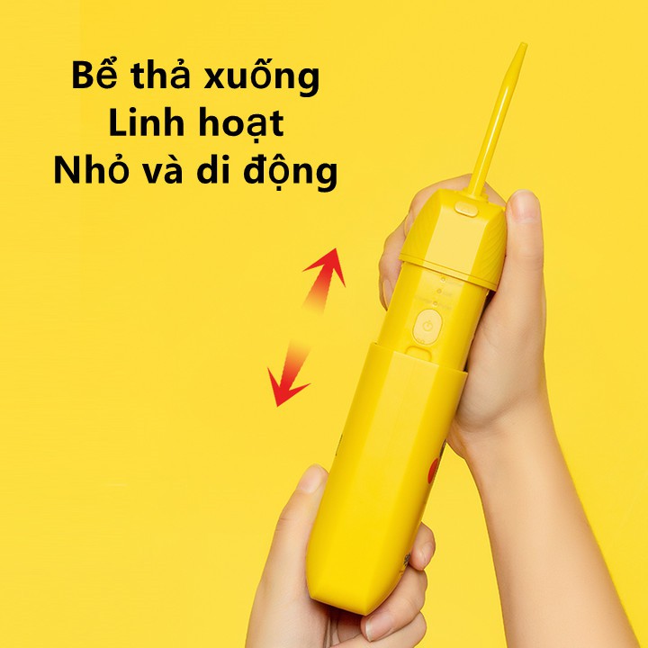 Máy tăm nước APIYOO X6-PKQ hình Pikachu 3 tốc độ cho răng miệng