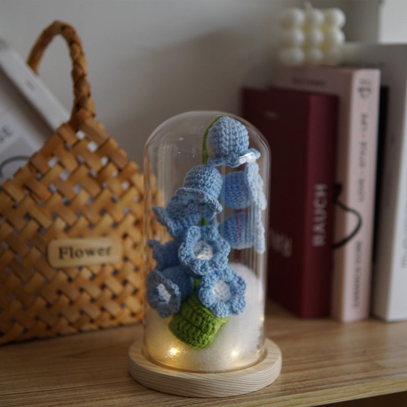 Sản Phẩm Hoàn Thiện Bó Hoa Lily Bằng Len Làm Quà Sinh Nhật Sáng Tạo diy Cho Bạn Gái