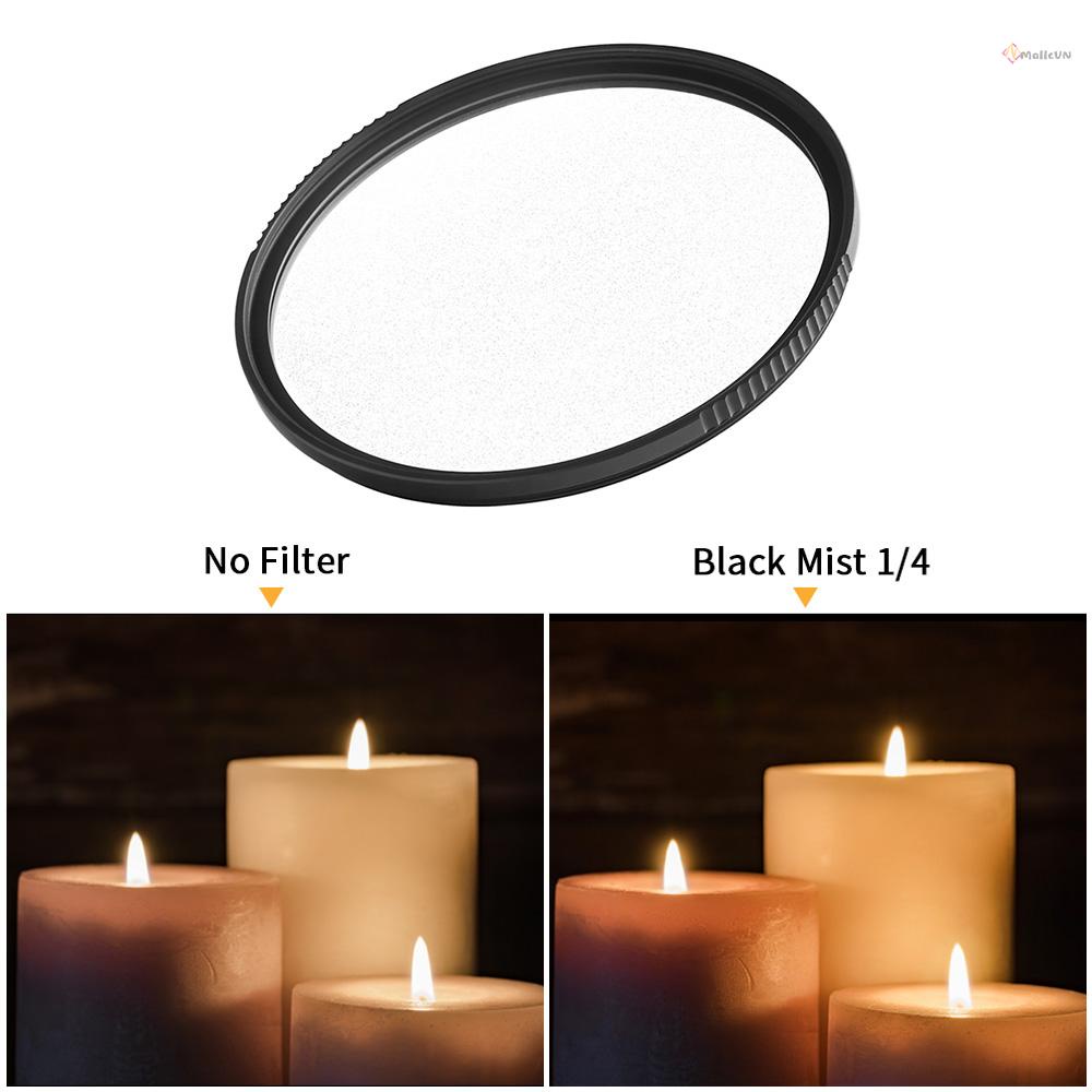 Bộ lọc lấy nét mềm K&F CONCEPT 67mm 1/4 sương mù đen chống nước chống trầy cho ống kính máy ảnh DSLR