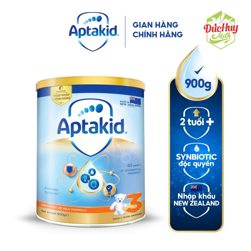 Sữa bột Aptakid NewZealand số 3 (Trên 24 Tháng) Lon 900g Mới