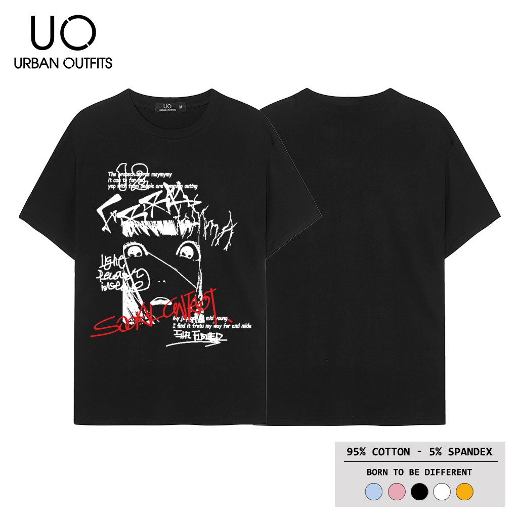 Áo Thun Tay Lỡ Nữ Nam Form Rộng URBAN OUTFITS In MẶT NGƯỜI ATO19 Cotton 4 Chiều Local Brand