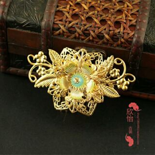 Kim quan cổ trang ghim mấn hầu đồng