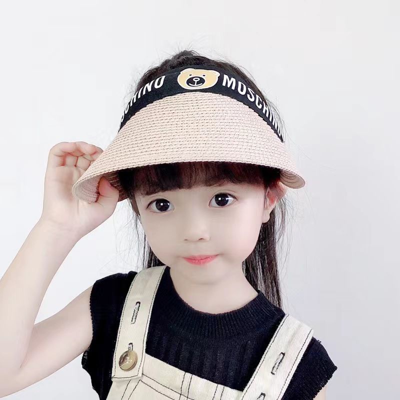 Mũ Cói Du Lịch Rộng Vành Thời Trang Cho Bé