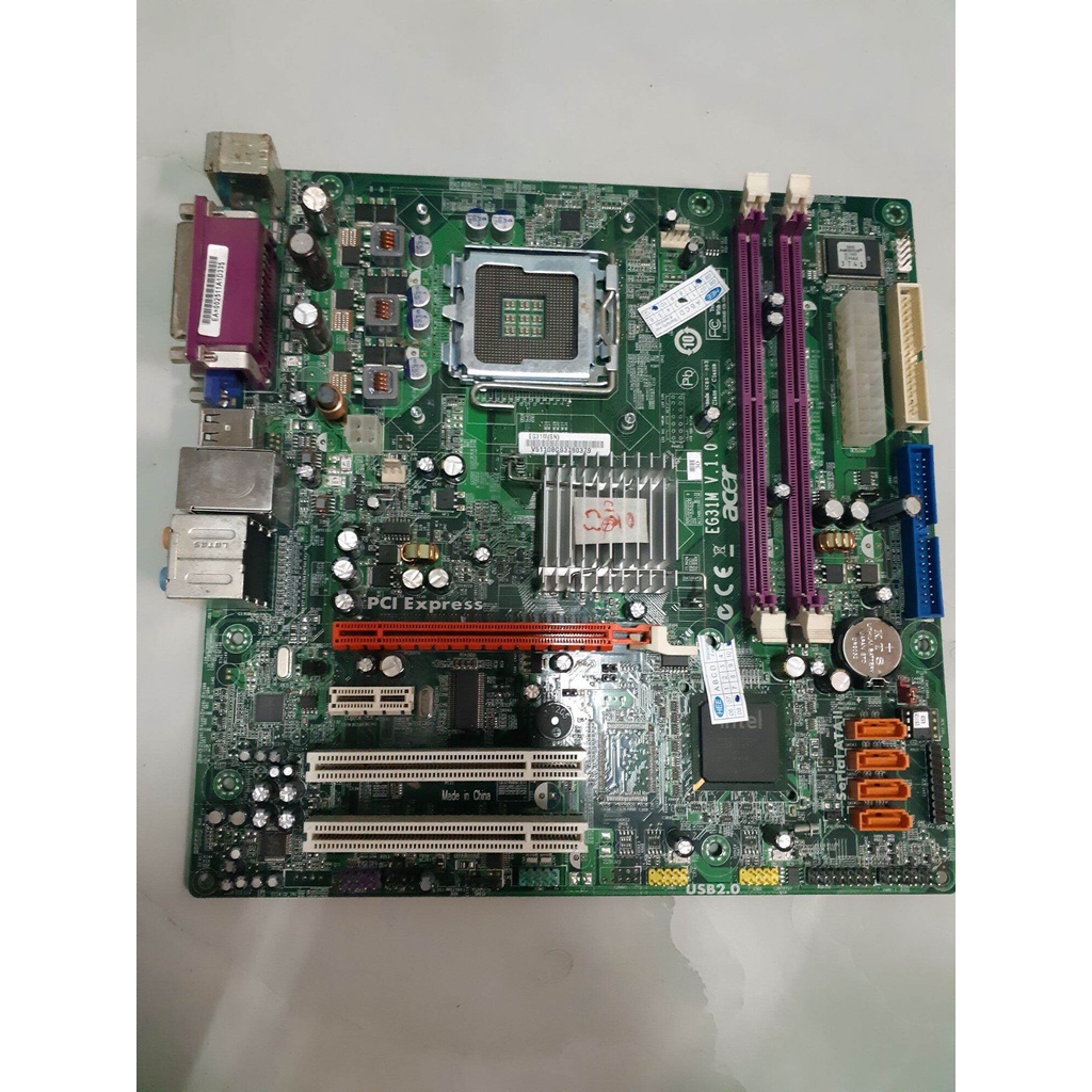 mainboard acer e g31 m v. 1.1 bo mạch chủ máy tính để bàn cho aspire m1831 LGA775 mainboard, ddr2