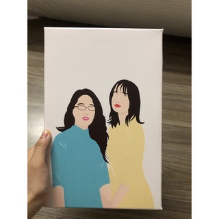 Combo tranh và túi canvas