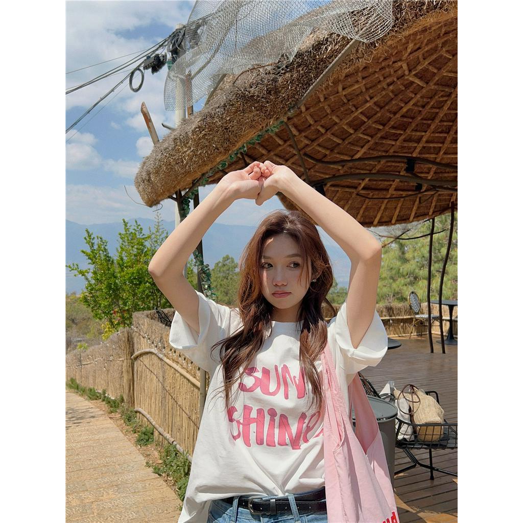 Áo Thun Cotton Tinh Khiết Ngắn Tay Phong Cách Mới Mùa Hè 62792