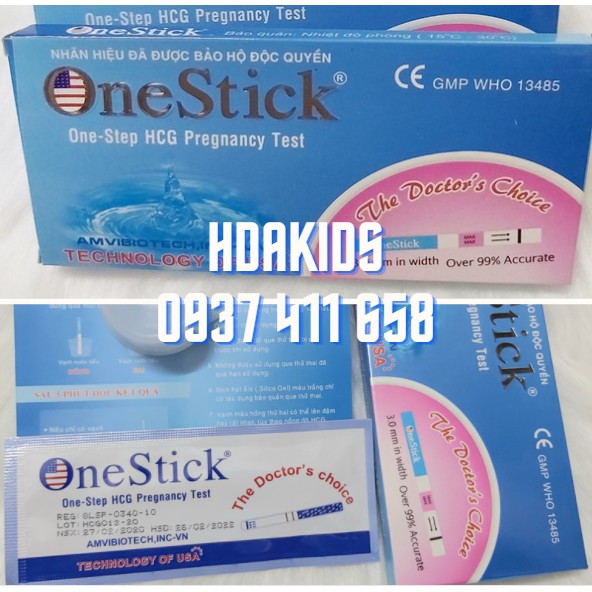 Que Thử Thai OneStick- Sự Lựa Chọn của Nhiều Bác Sĩ