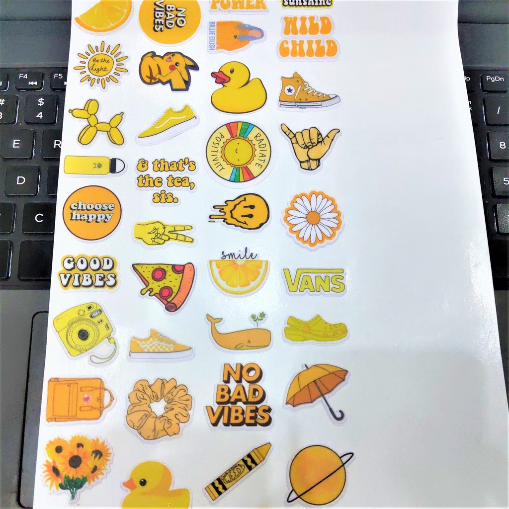 Bộ 50 Miếng Sticker Nhiều Mẫu Tự Chọn Đáng Yêu Phong Cách Hàn Quốc